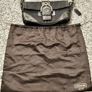 Coach over the shoulder clutch purse